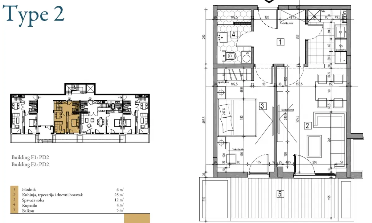 Prodaja, jednosoban stan, 52m², Dobrota, Kotor
