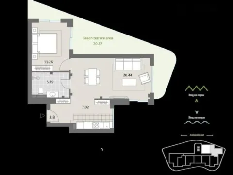 Sale, one bedroom apartment, 69m², Bečići, Budva - image 3