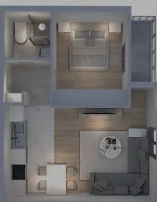 Prodaja, jednosoban stan, 37m², Zabjelo, Podgorica