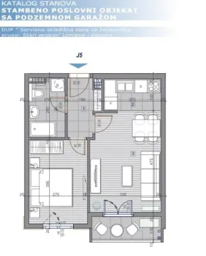 Prodaja, jednosoban stan, 42m², Stari Aerodrom, Podgorica - image 2