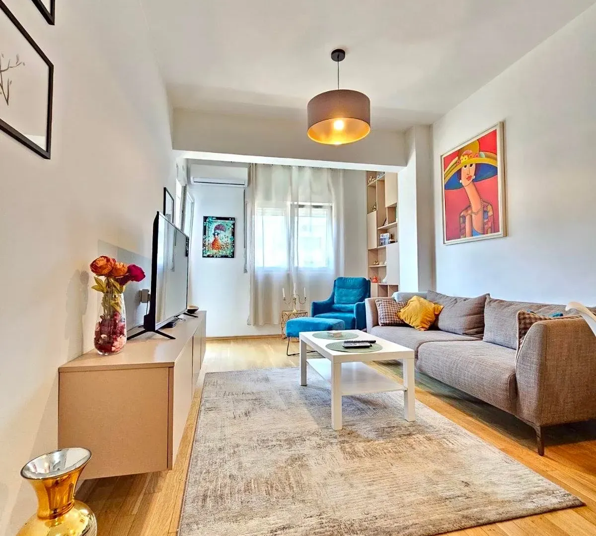 Rent, one bedroom apartment, 45m², Blok 6, Podgorica