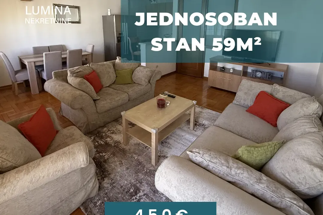 Rent, one bedroom apartment, 59m², Ljubović, Podgorica