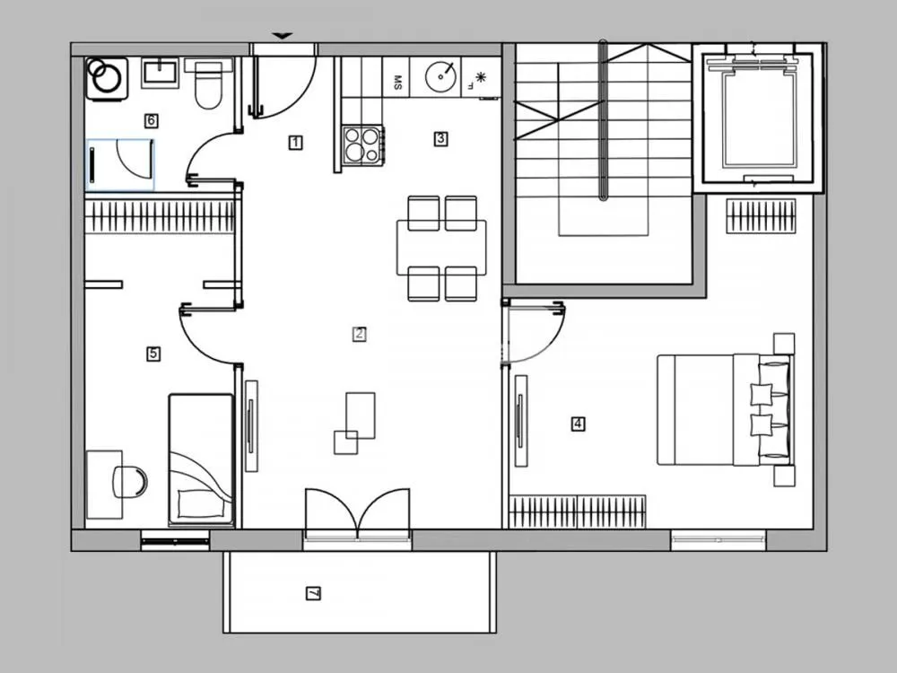 Sale, three bedroom apartment, 64m², Zvezdara Sve Podlokacije, Beograd