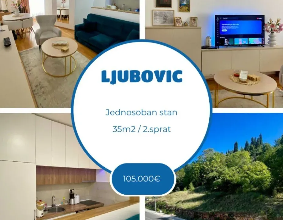 Prodaja, jednosoban stan, 35m², Ljubović, Podgorica