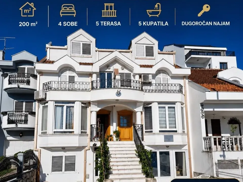 Rent, house, 200m², Gorica C, Podgorica
