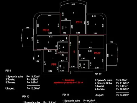 Sale, one bedroom apartment, 32m², Šušanj, Bar - image 12