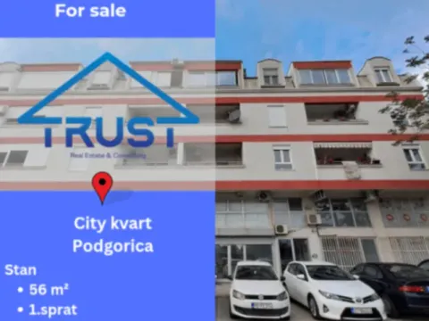 Prodaja, jednosoban stan, 56m2, City Kvart, Podgorica Prodaja, jednosoban stan, 56m2, City Kvart, Podgorica