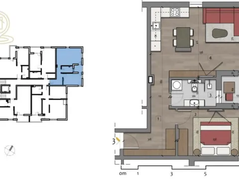 Prodaja, dvosoban stan, 51m², Pantelej, Niš - image 3