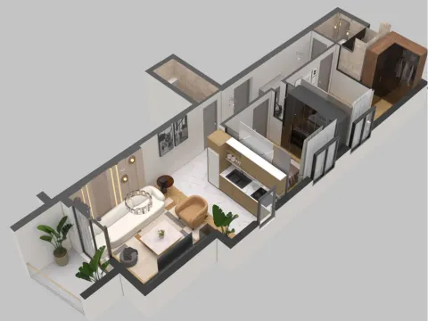 Sale, two bedroom apartment, 40m², Budva, Crna Gora - image 7