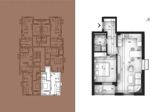 Prodaja, jednosoban stan, 47m², Tološi, Podgorica - image 3