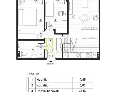 Prodaja, dvosoban stan, 61m², Zagorič, Podgorica - image 16