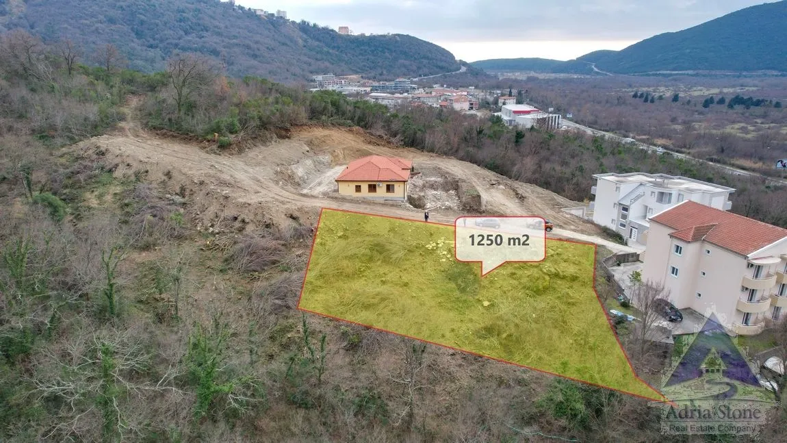 Prodaja, plac, 1250m², Prijevor, Budva