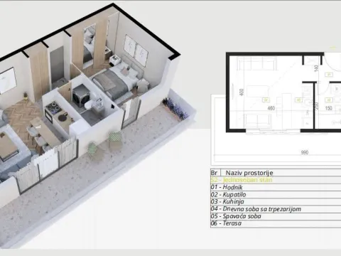 Sale, studio apartment, 30m², Budva, Crna Gora - image 23