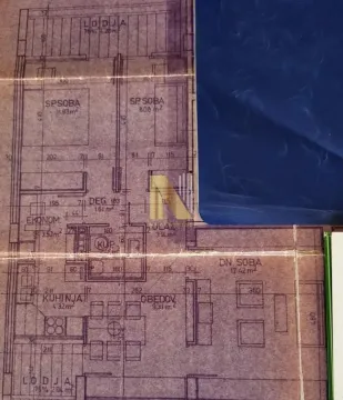 Osnova stana sa rasporedom prostorija i dimenzijama. - image 18