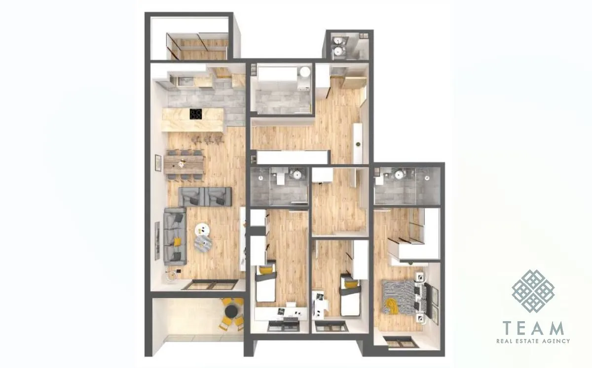 Prodaja, trosoban stan, 127m², Tološka šuma, Podgorica