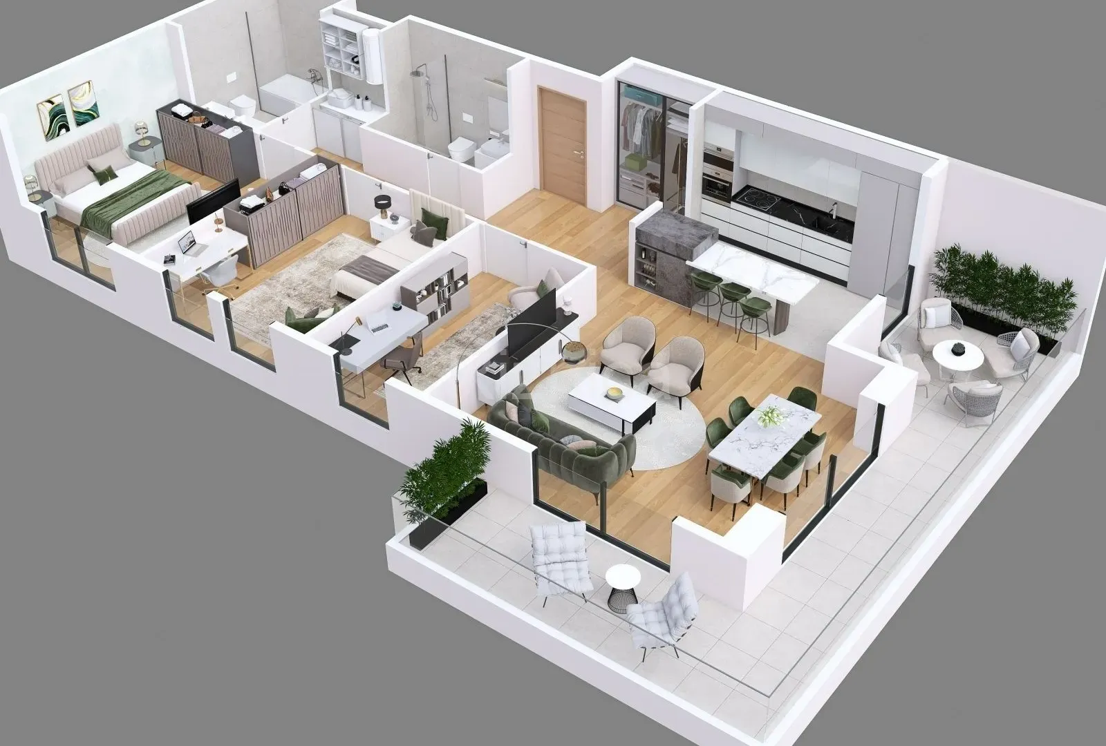 Sale, three bedroom apartment, 114m², Niš, Srbija