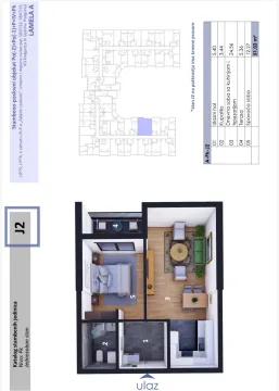 Sale, one bedroom apartment, 49m², Zabjelo, Podgorica - image 2