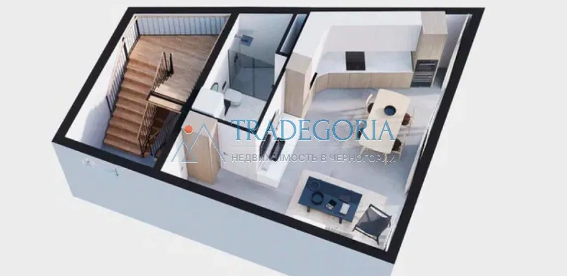 Prodaja, stan, 32m², Tivat, Crna Gora