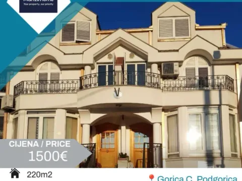 Rent, four bedroom apartment, 220m², Gorica C, Podgorica