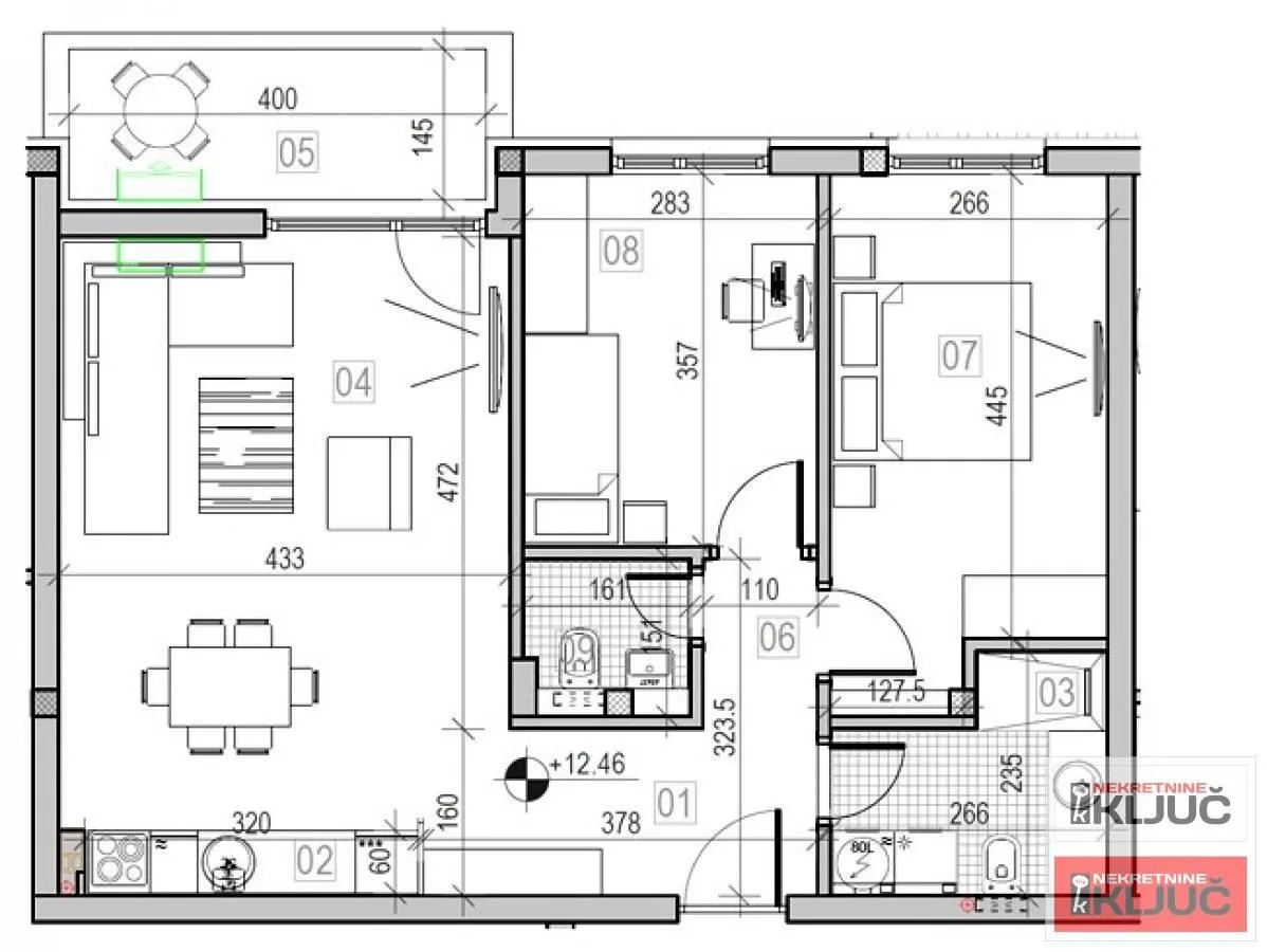 Sale, three bedroom apartment, 70m², Sremska Kamenica, Petrovaradin