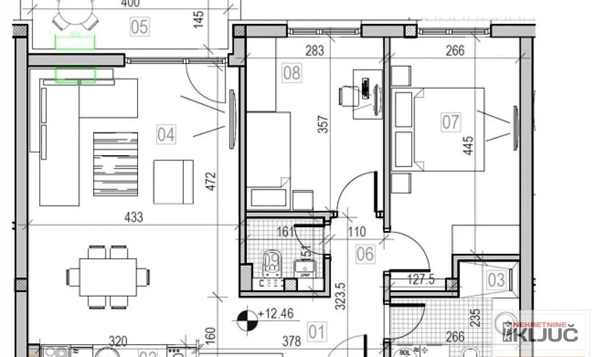 Prodaja, trosoban stan, 70m², Sremska Kamenica, Petrovaradin