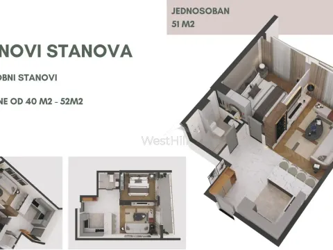 Prodaja, jednosoban stan, 40m², Bečići, Budva - image 10