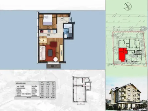 Prodaja, jednosoban stan, 44m², Kolašin, Crna Gora - image 3