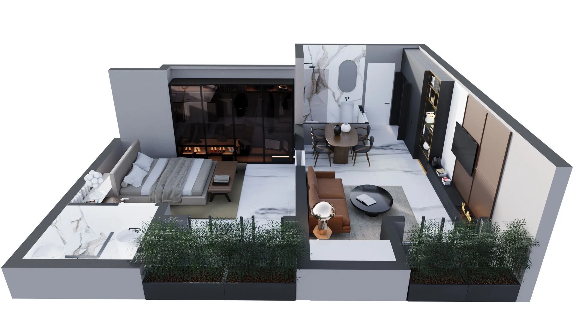 Prodaja, dvosoban stan, 54m², Radovići, Tivat