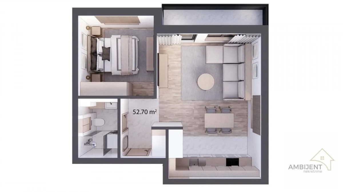 Prodaja, dvosoban stan, 52m², Centar, Stara Pazova