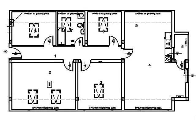 Prodaja, četvorosoban stan, 88m², Klisa, Novi Sad Sve Podlokacije