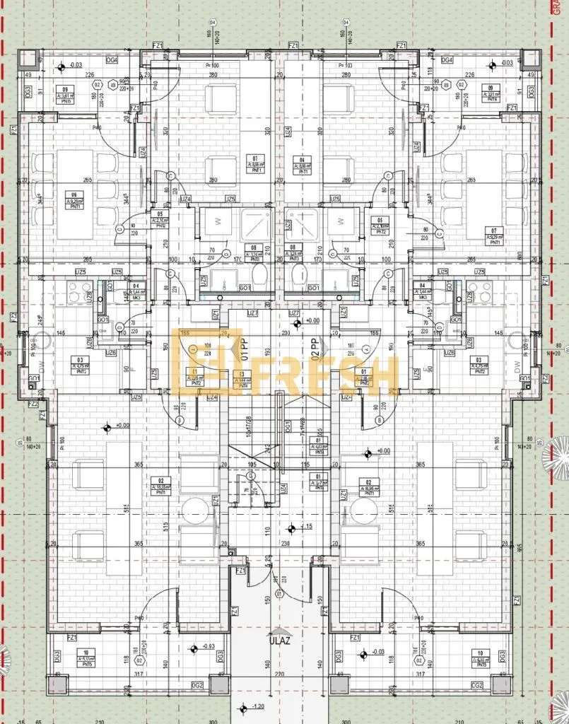 Sale, two bedroom apartment, 60m², Blok 9, Podgorica