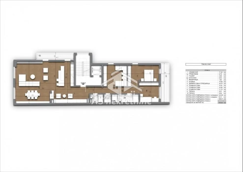 Sale, four bedroom apartment, 313m², Autokomanda, Voždovac Sve Podlokacije