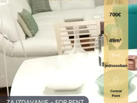 Rent, one bedroom apartment, 49m², Central Point, Podgorica - image 1