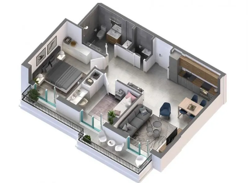 Prodaja, dvosoban stan, 68m², Kotor, Crna Gora