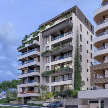 Spoljašnji izgled moderne stambene zgrade sa terasama i zelenilom. - image 5