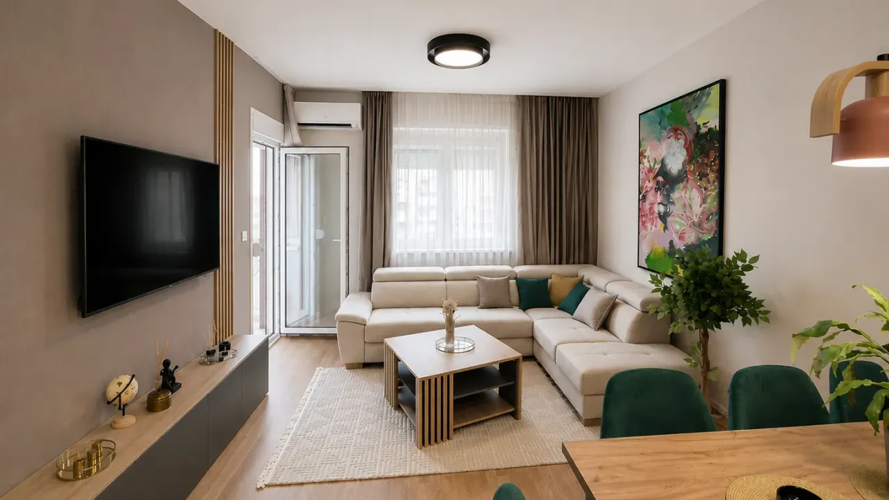 Rent, one bedroom apartment, 50m², Zabjelo, Podgorica