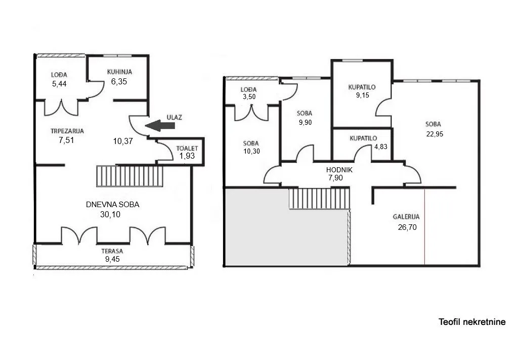 Sale, apartment, 170m², Palata Pravde, Beograd