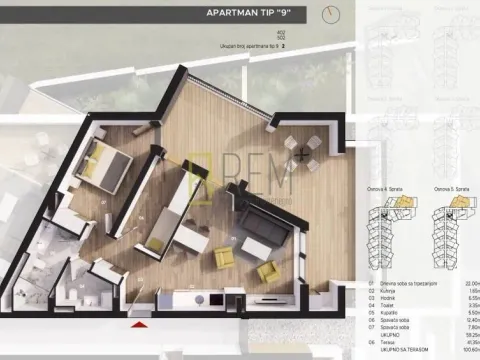 Sale, one bedroom apartment, 52m², Bečići, Budva - image 20