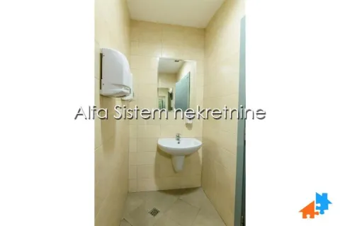 View of the bathroom with a sink, mirror and tiles. - image 12