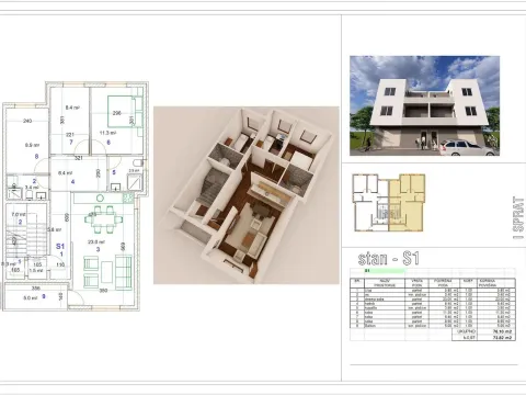 Prodaja, jednosoban stan, 74m², Veternik, Novi Sad Sve Podlokacije