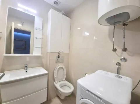 Moderno opremljeno kupatilo sa umivaonikom, wc šoljom i veš mašinom. - image 8