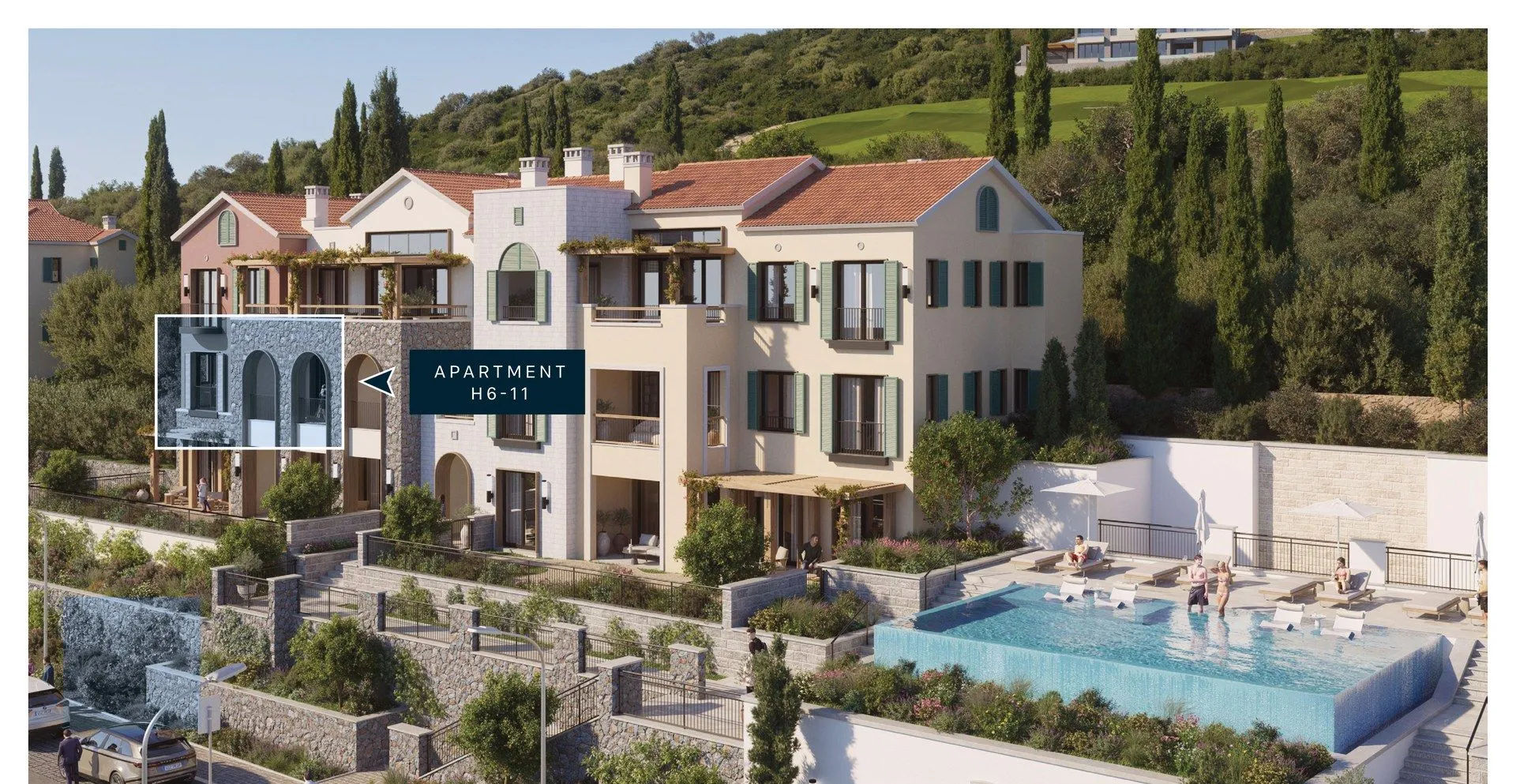 Prodaja, dvosoban stan, 110m², Luštica Bay, Tivat