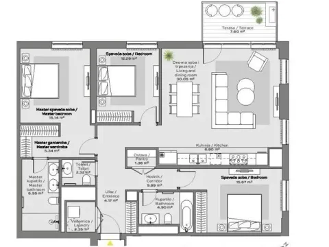 Prodaja, četvorosoban stan, 125m², Beograd Na Vodi, Beograd - image 2