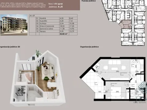 Sale, one bedroom apartment, 53m², Ljubović, Podgorica - image 3