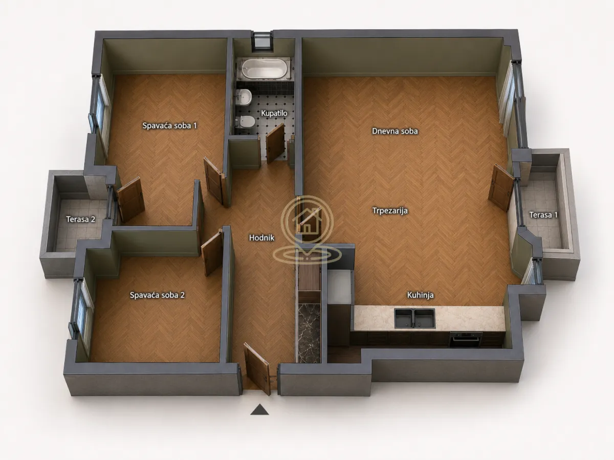 Prodaja, trosoban stan, 69m², Centar, Kragujevac