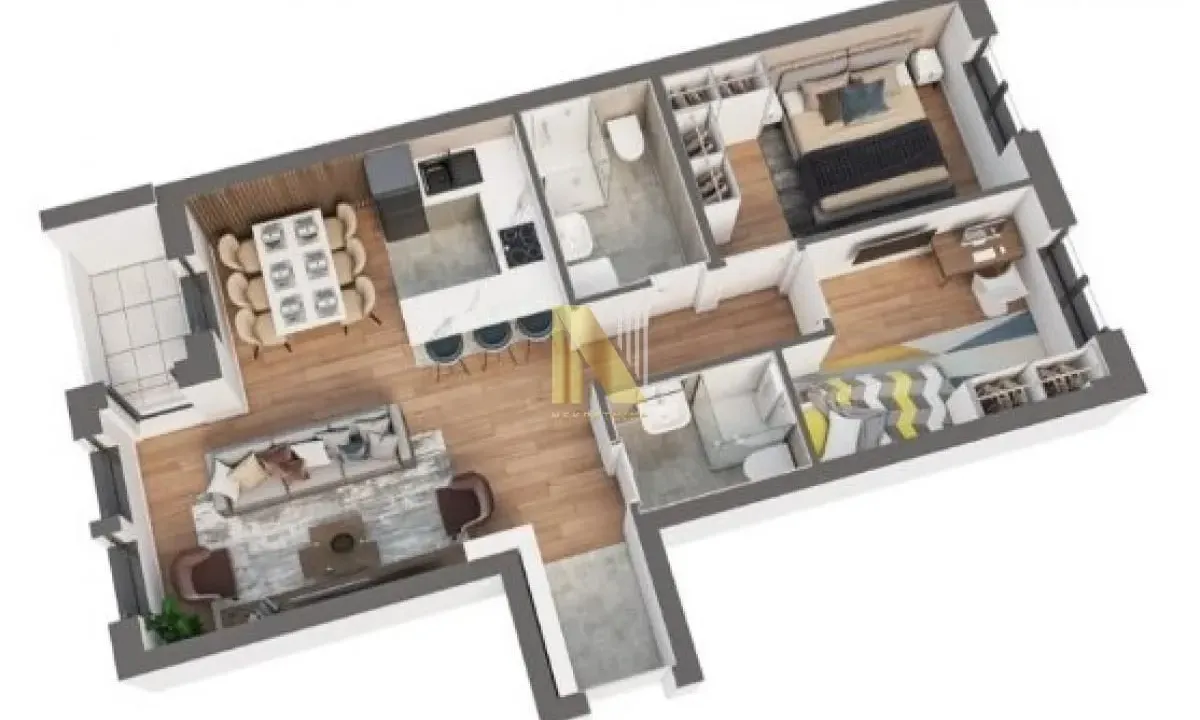 Prodaja, dvosoban stan, 62m², Sajmište, Novi Sad