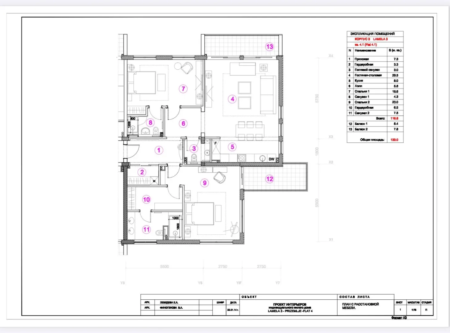 Prodaja, dvosoban stan, 136m², Škaljari, Kotor