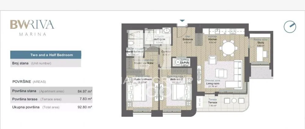 Prodaja, četvorosoban stan, 93m², Savski Venac, Beograd