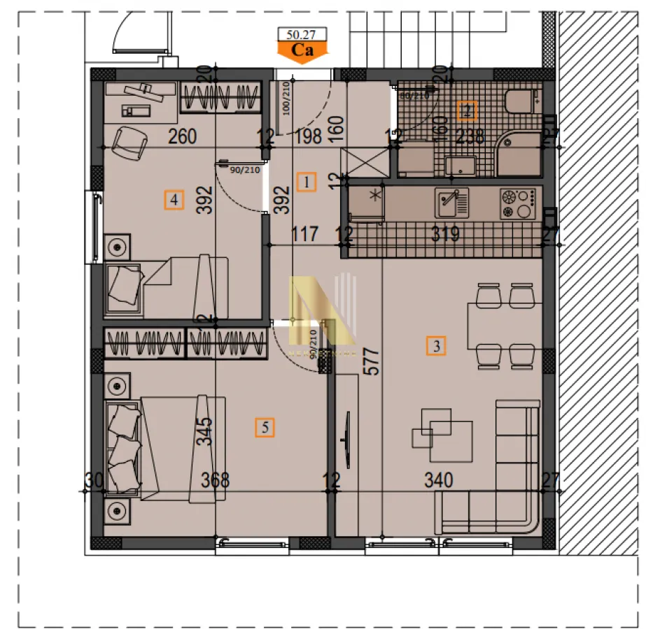 Prodaja, dvosoban stan, 50m², Adice, Novi Sad Sve Podlokacije