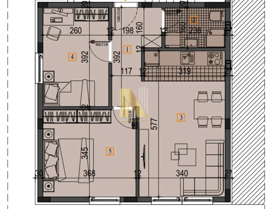 Prodaja, dvosoban stan, 50m², Adice, Novi Sad Sve Podlokacije